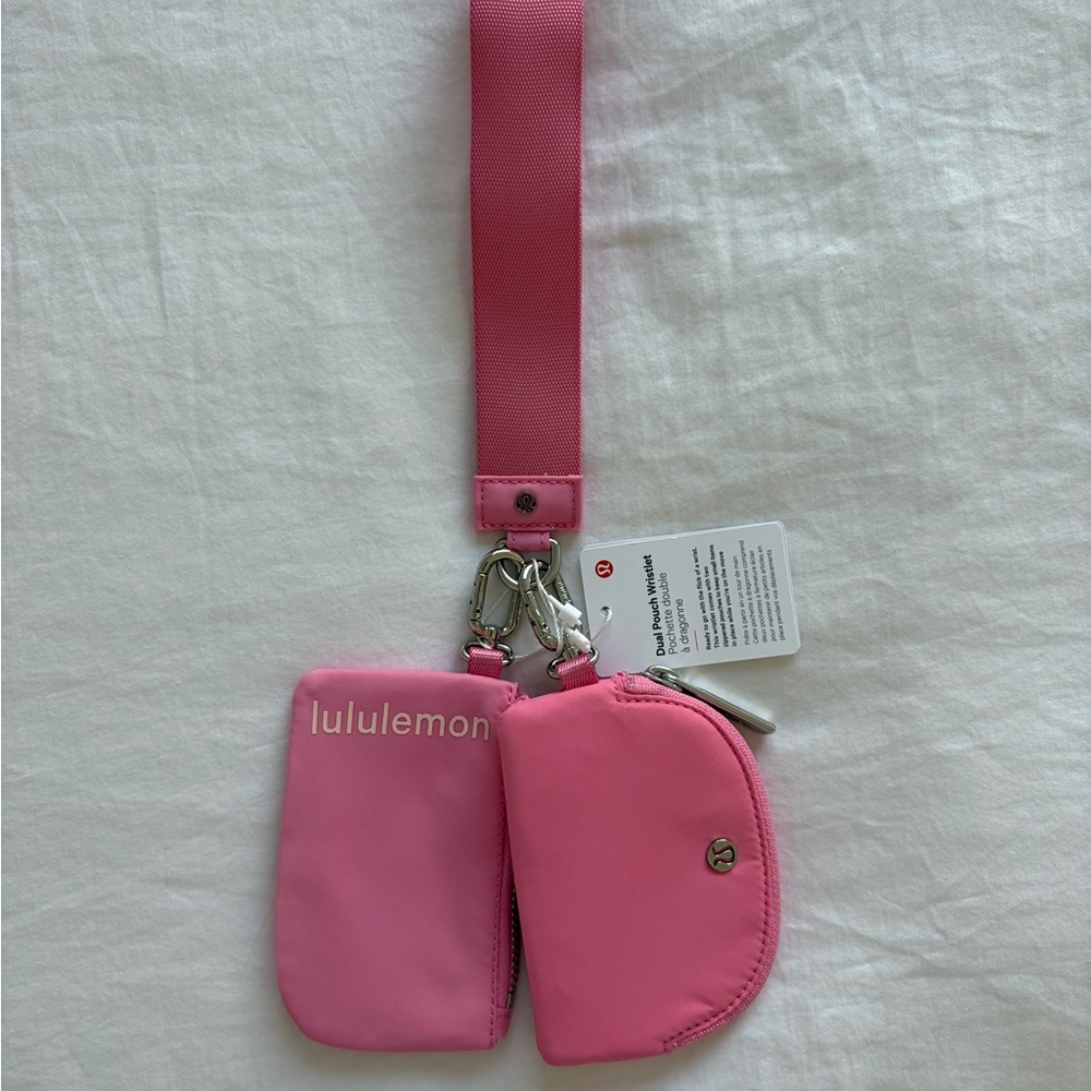 Lululemon Pink Dual Pouch Wristlet